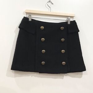 Mini Skirt Wool, Black, Nanette Lapore, Size 4